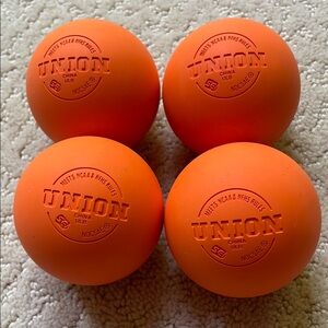New! Union Orange Lacrosse Balls 4 pack